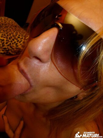 Italian MILF Nadia L gets on her knees and gets facefucked