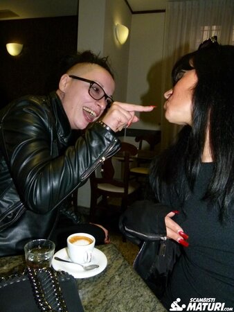 Floriana sucking dick before getting fucked in front of someone