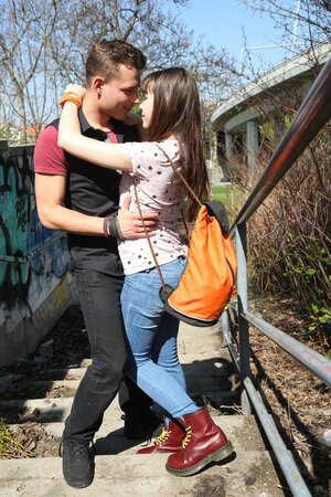 Luna Rival starts the day outside and ends it with sex at home