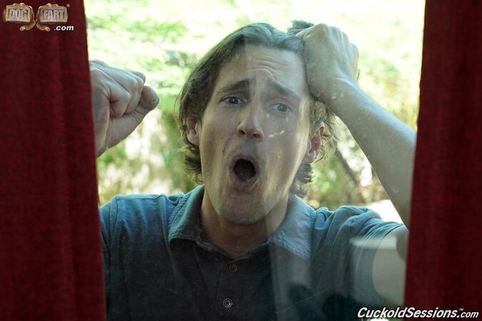 A duo of big black cocks are fucking a PAWG and a cuck watches