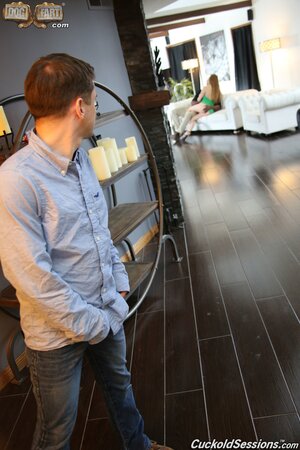 Natasha Starr fucks a black bull and swaps cum with her cuckold with Jax Slayher