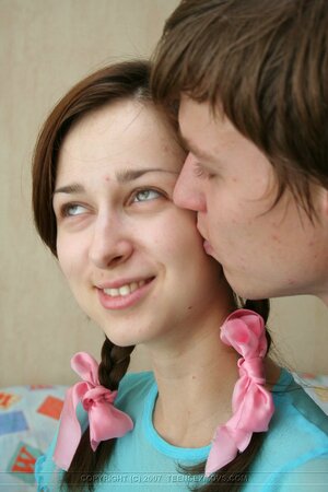 Lena C gets banged amid plush toys in yellow over-the-knee socks