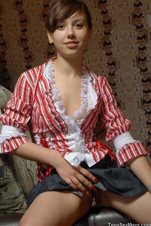 Brunette teen with a fit figure sucks cock before the anal bang