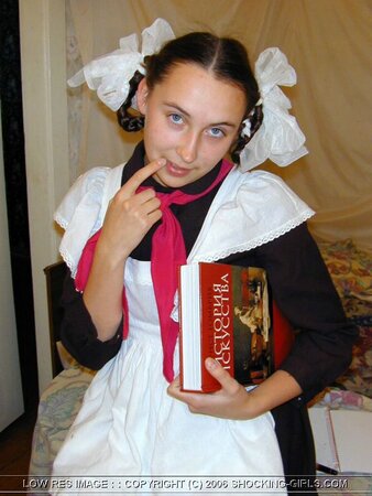 Two army men are having a threesome with a shy brunette teen