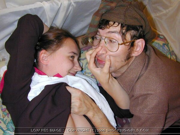 Two army men are having a threesome with a shy brunette teen