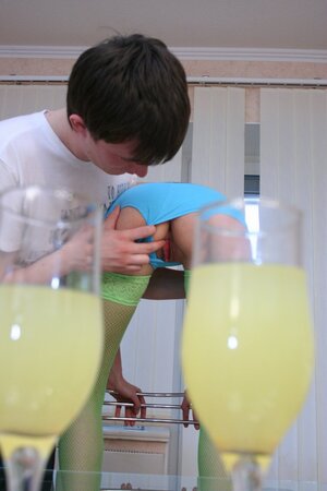 Super horny blonde sucks his dick and gets rammed as well