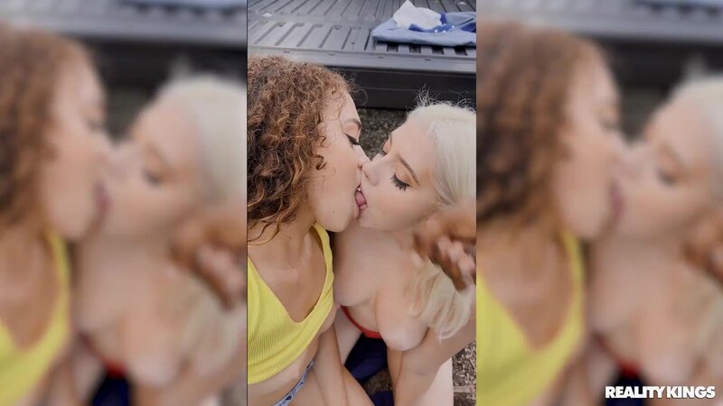 Gia OhMy and Willow Ryder enjoy an outdoor IR 3some with black guys