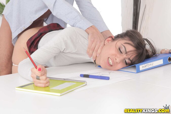 Anya Krey sucks a cock after riding it