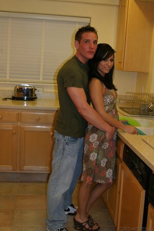 Brunette cannot believe this, it actually felt deep for a change