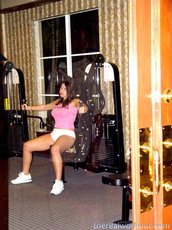 Megan Jones sucks her trainer's big cock and rides reverse cowgirl