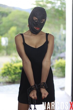 Indira Uma and Maria Antonia Alzate have lesbian fun with guns by the pool