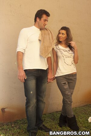 Victoria Lawson was the one tugging to get him off in public