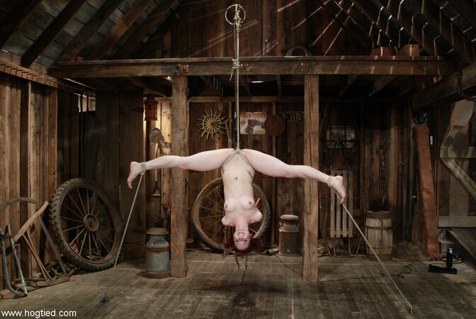 Pinky Lee enjoys being hogtied