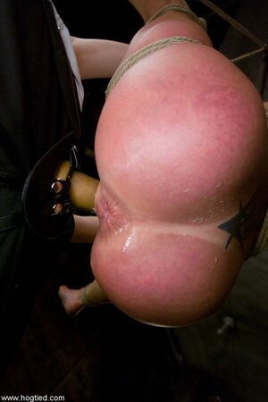 Felony fucks Claire Adams with a strapon in BDSM lesbian action