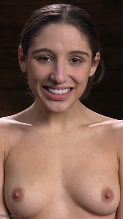 Pretty brunette Abella Danger gets punished with a vibrator in bondage