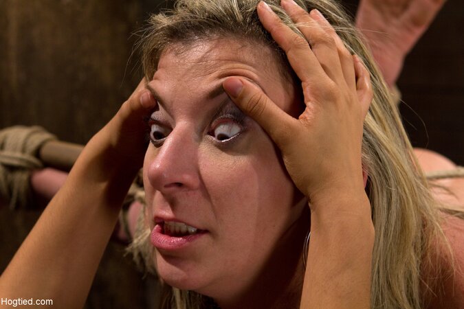 Sara Jay gets to play around with a mousetrap in a BDSM scene