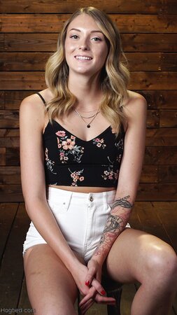 Charlotte Sins gets tied up and toyed to orgasm in the dungeon