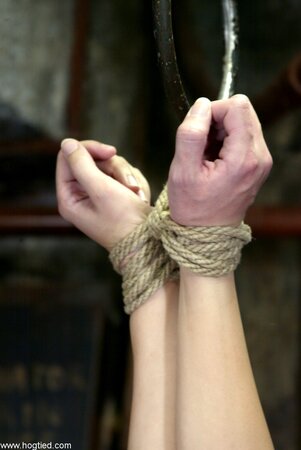 Jenni Lee and Jade Marxxx get bound together for a bare ass whipping