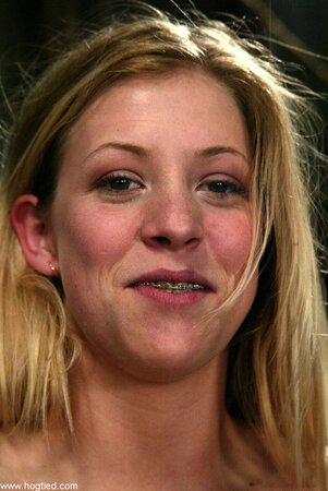 Leona Mia gets toyed while tied to a chair