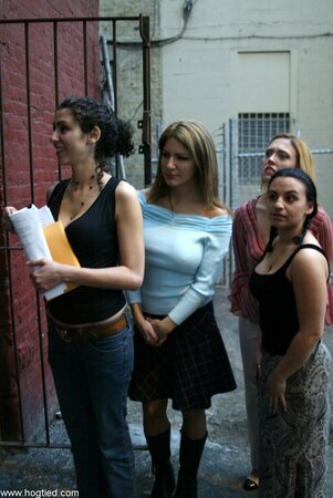 Submissive pornstars get stripped and painfully humiliated in BDSM action