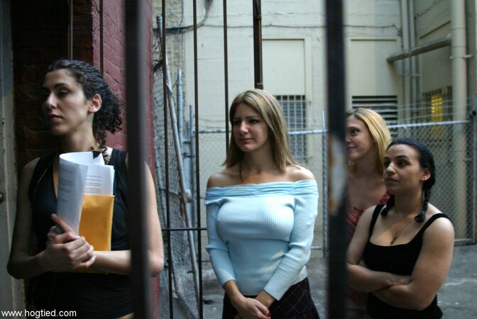 Submissive pornstars get stripped and painfully humiliated in BDSM action