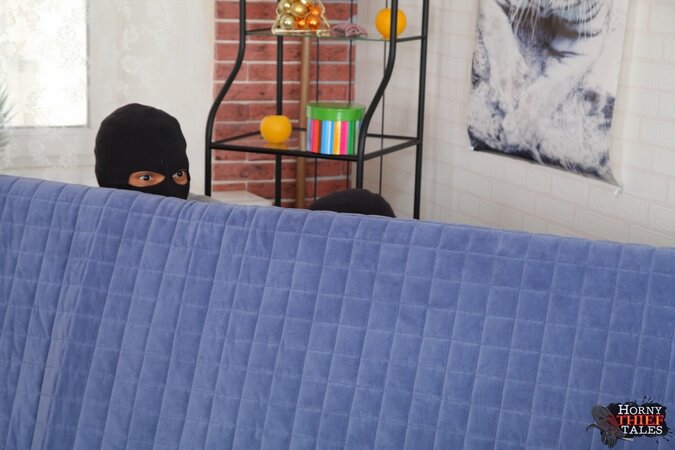 Young brunette girl is forced into hardcore sex with two men in ski masks