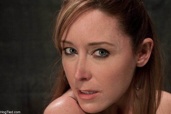 Christina Carter gets tied up for hot wax treatment