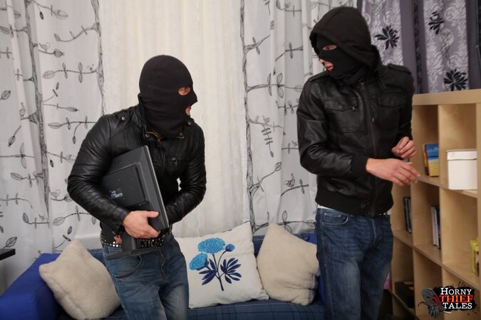 Guys grabs her hair, strip her naked, and fuck her hard