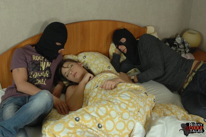 Two dudes order her to suck them off before she has to get RAMMED