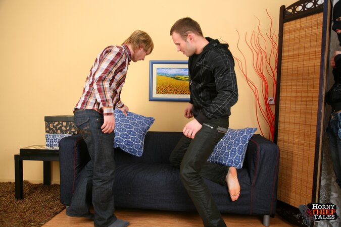 Amber is stripped and fucked by two thieves in a hardcore session