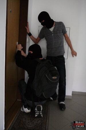 Beautiful girl with nice tits is going to get double stuffed