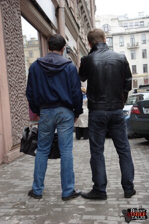 Susannah experiences a rough threesome with burglars and enjoys their cum