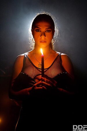 Marta Lacroft enjoys fucking her restrained male slave