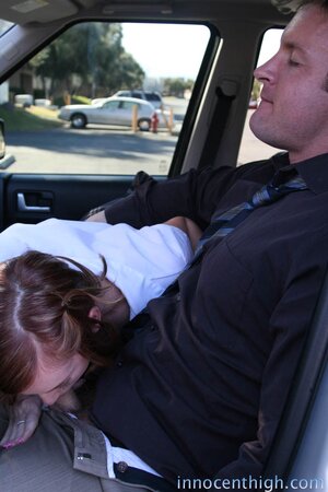 Teacher slaps Dani Jensen's clit red before sucking the pain away