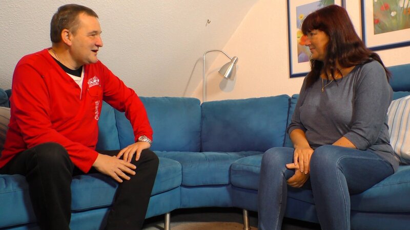 German MILF Maria H with tattooed belly enjoys banging with man