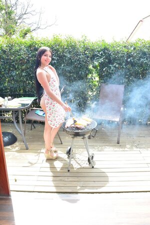 Twisted GF cooks naked and then fucks her man (he loves steaks!)