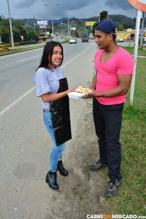 19 YO Latina stunner is happy to get fucked by a HUGE dick