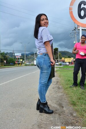 19 YO Latina stunner is happy to get fucked by a HUGE dick