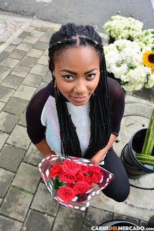 Tattooed Morelia Mazo teases massive ass on bar chair