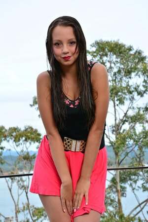 Isabela Monsalve looks insane with her ass and pussy exposed