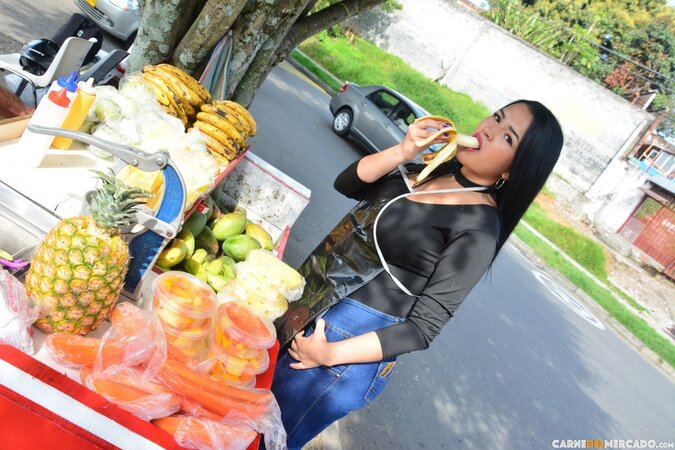 Maria Del Rosario has to showcase her big round tits today