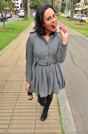 Charming Catalina Prada shows sexy curves on casting couch