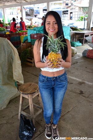 MILF Fernanda Martinez swaps cucumber for Cristian’s big cock