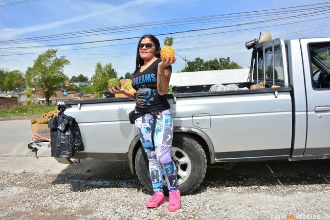 All this lengthy teasing session, he watches, then joins