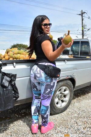 All this lengthy teasing session, he watches, then joins