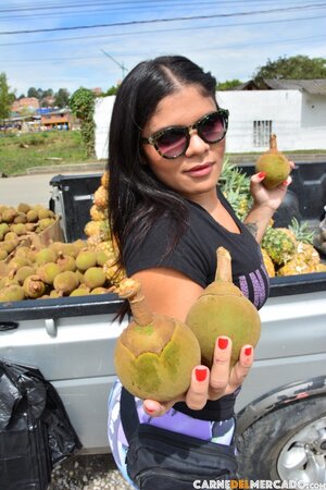 All this lengthy teasing session, he watches, then joins