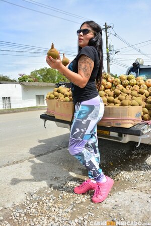 All this lengthy teasing session, he watches, then joins