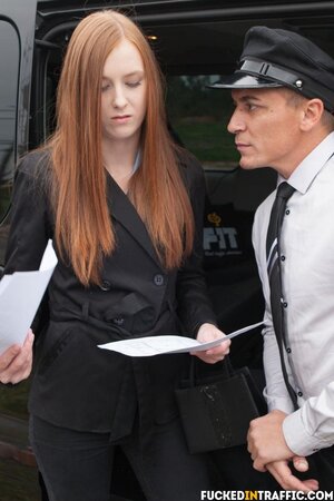 Redheaded Euro girl is about to go through a post-orgasm shake