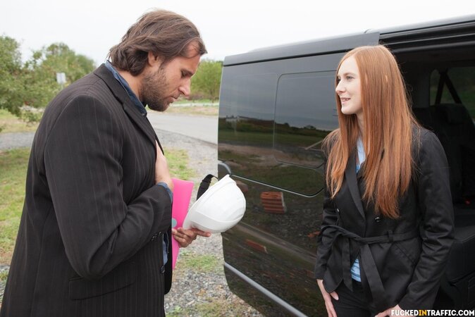 Redheaded Euro girl is about to go through a post-orgasm shake