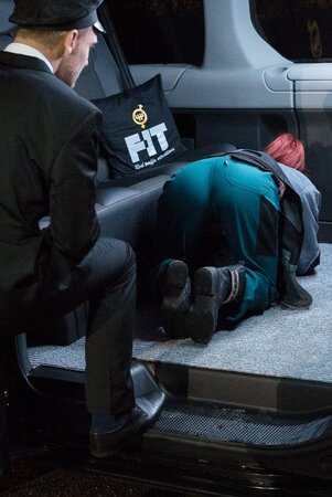 Crazy eye-contact through the lens with this ginger hoe